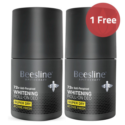 Beesline Roll-On Deo 72H Whitening Super Dry Active Fresh Offer
