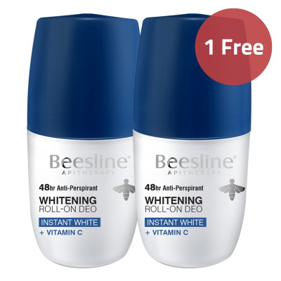 Beesline Roll-On Deo 48H Whitening + Vitamin C 1+1 Offer