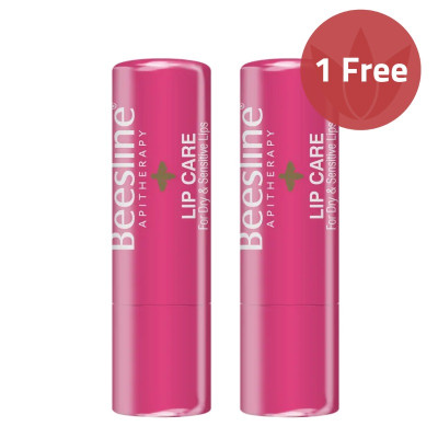 Beesline Lip Care Shimmery Strawberry 1+1 Offer