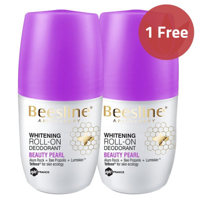 Beesline Roll-On Deo Whitening Beauty Pearl 1+1 Offer