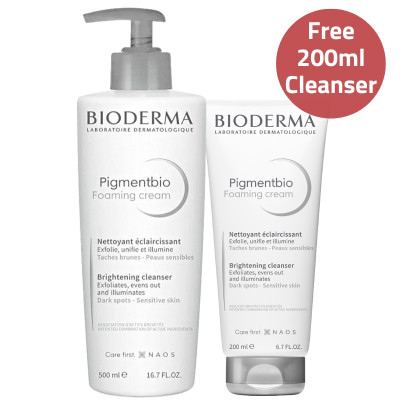 Bioderma Pigmentbio Foaming Cream 500ml + 200ml Free Offer
