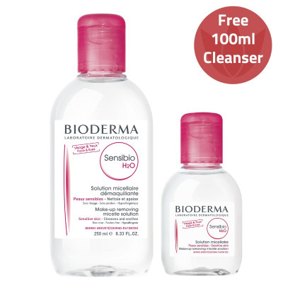 Bioderma Sensibio Cleansing Micellar Water 250ml + 100 Free Offer