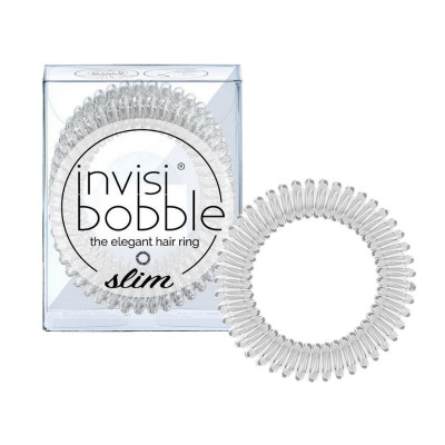 Invisibobble SLIM - Crystal Clear (3 Pieces)