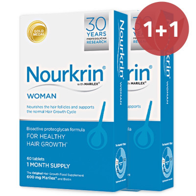 Nourkrin Woman Hair Tablets (120 Tablets) - 1 Free Offer
