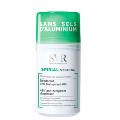 SVR Spirial Roll-On 48h Anti-Perspirant Deodorant (Plant-Based) 50ml