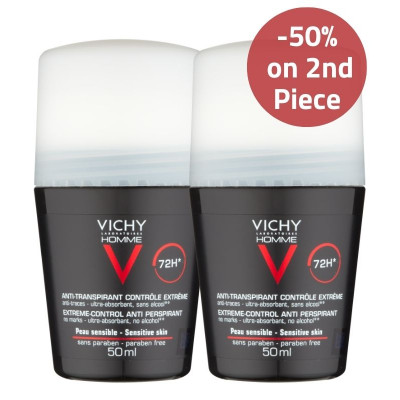 Vichy Men Intensive Anti-Perspirant Deodorant 50% on 2nd Piece Offer